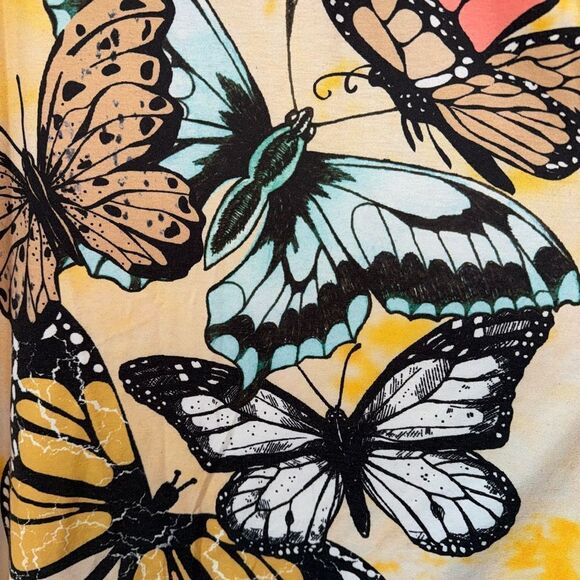 SHEIN BRAND WOMENS BUTTERFLY T SHIRT - Picture 6 of 8